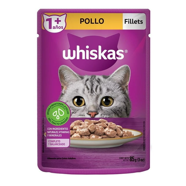Alimento para Gato Whiskas Filetes Pollo Adulto 85 g