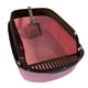 thumbnail image 2 of Caja de arena para gatos de gran capacidad con pala para gatos pequeños. Rosa, 2 of 9