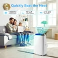 thumbnail image 6 of Danolapsi Air Conditioner,14000 BTU Portable Air Conditioners with Remote Control,Quiet AC Unit with Cooling/Dehumidifying/Fan Mode,3 in 1 Portable AC Unit for Rooms,Window Installation Kit for Home, 6 of 8