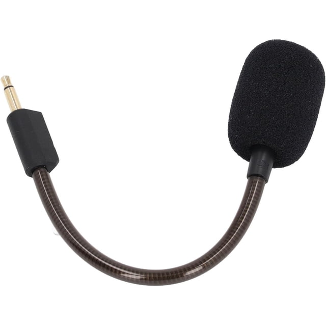 ZOUSSIQI BlackShark V2, V2 Pro Replacement Mic, Detachable Microphone Boom for Gaming Headsets with Windscreen, Gold Plated Plug, 360-Degree Rotation, Omnidirectional, 3.5mm Jack, (Black) CA919-56797