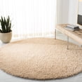 thumbnail image 3 of SAFAVIEH Clyde Solid Plush Polyester Shag Area Rug, Cream, 2' x 3', 3 of 9