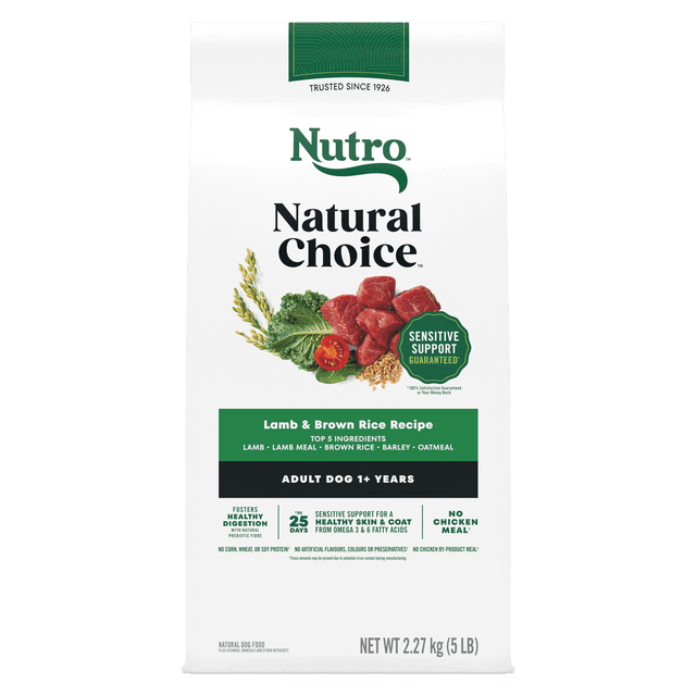 Nutro Natural Choice Adult Dry Dog Food Lamb & Brown Rice Recipe 2.27kg