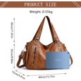 thumbnail image 5 of Sunyuer Vintage Chic Large Capacity PU Leather Shoulder Bag for Women - Stylish Slouchy Hobo Purse, 5 of 9