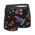 thumbnail image 3 of Disketp Humming Bird And Tropical Flowers Men'S Boxer Briefs,Soft And Breathable Cotton Underwear With Comfortflex Waistband, 3 of 9