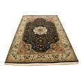 thumbnail image 2 of Black Floral Kirman 6X9 Oriental Rug, 2 of 11