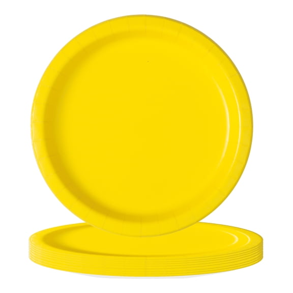 20CT 9IN Yellow Dinner Paper Plates by Way To Celebrate