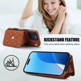 thumbnail image 3 of Pour Iphone 16 Pro Max Portefeuille Horizontal en Cuir, Iphone 16 Pro Max, 3 of 7