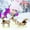 2#, variant on Apmemiss Clearance Christmas Lighted Reindeer & Santa’s Sleigh, Xmas Lighted Outdoor Yard Decoration LED Lights, Artificial Christmas Décor for Indoor & Outdoor