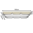 thumbnail image 1 of Outdoor Waterproof Swing Cushion Canopy Cover Set Replacement For Garden Yard, 1 of 4