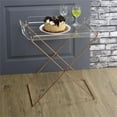 thumbnail image 2 of Bowery Hill Table de Plateau en Acrylique Transparent et Cuivre, 2 of 2
