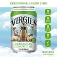 thumbnail image 2 of Virgil's New All-Natural Zero Sugar Lemon Lime Soda, 12-oz (24 Cans), 2 of 9