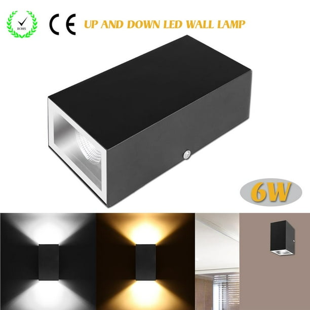 Lámpara De Pared Led Cob Para Interiores De 6W, Iluminación De Aplique De Forma Trapezoidal De Doble Cabezal Para Sala De Estar, Bar, Cafetería Speravity HA025699-04