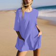thumbnail image 2 of YDLCAFD Women's Summer Oversized Tee Romper Casual Workout Athletic Romper Backless Loose Shorts Jumpsuit Overalls XL, 2 of 6