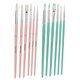 thumbnail image 1 of Pincel De Pintura De Nailon, Diferentes Colores, 12 Pinceles De Acuarela, Peso Ligero Para Regalo Para Colorear Arte OTVIAP rosa + azul verde, 1 of 8