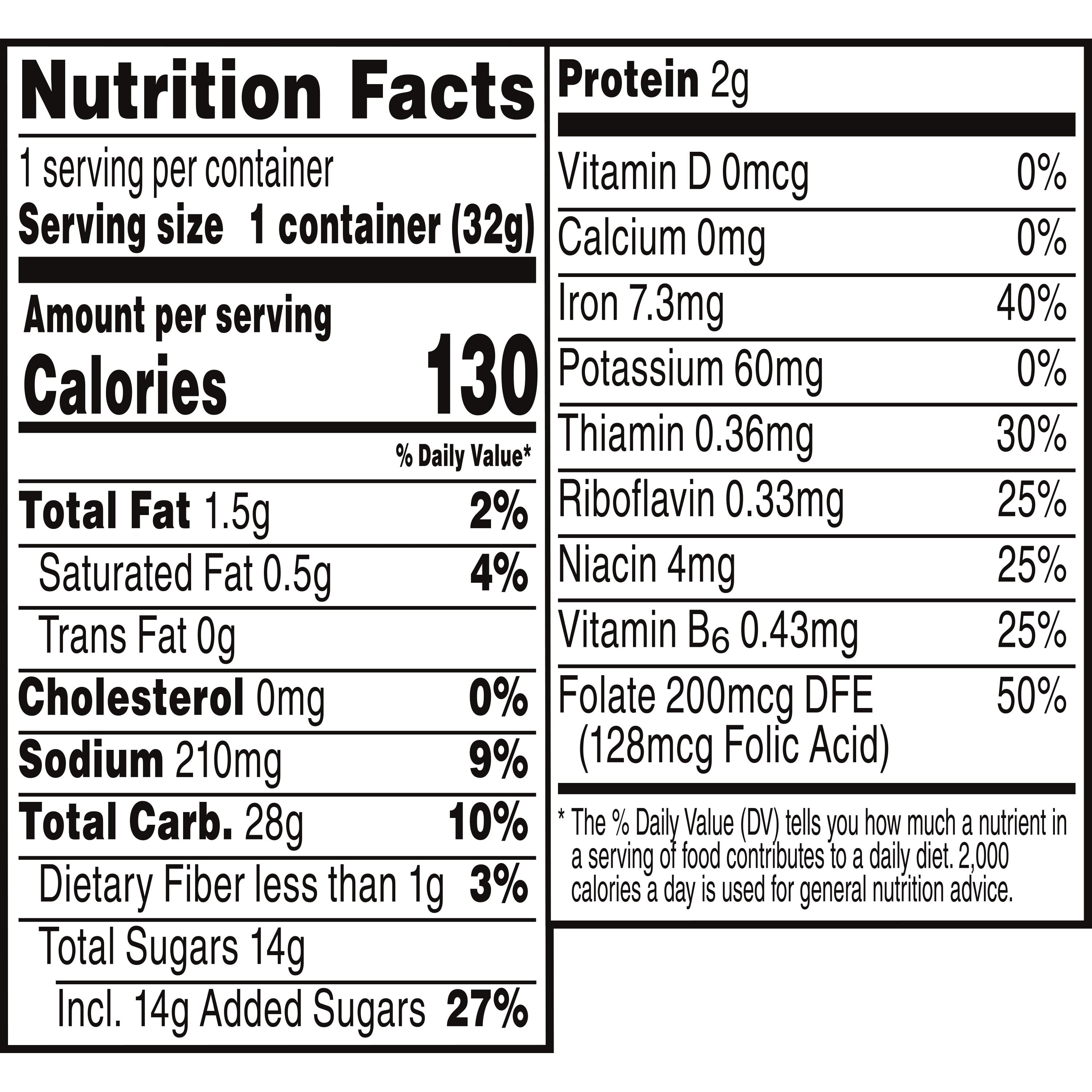(10 pack) Cap'n Crunch Sweetened Corn & Oat Cereal Oops All Berries Breakfast Cereal, 1.12 oz Cup