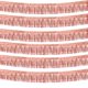 thumbnail image 1 of Serpentinas con forma de guirnalda metálica con forma de guirnalda con flecos, 10 pies, oro rosa, 6 unidades, 1 of 5