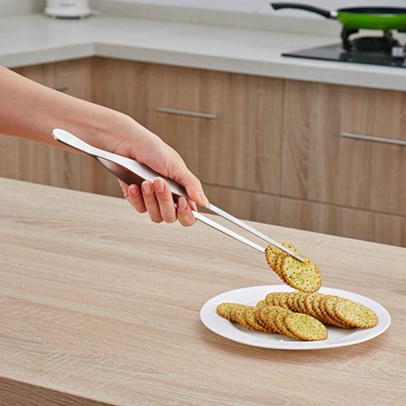 

Handle 30cm/11.8in Kitchen Tongs Light Weight Steak Tongs For Home Oestaurant
