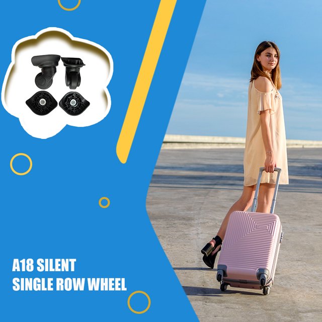 2 Pièces Roue à Bagages Pièces de Rechange Portables Nylon Portable Remplacement à Faible Bruit DIY Rotary Travel Case Valise Roulettes Accessoires