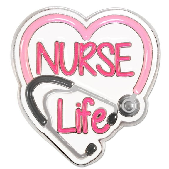 PinMart's Nurse Life Stethesctope Pin Nursing Graduate Nurse Appreciation Gift - 5 Pack