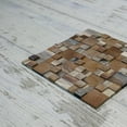 thumbnail image 3 of Ekena Millwork 11 7/8"W x 11 7/8"H x 1/2"P Belmont Boat Wood Mosaic Wall Tile, Natural Finish (11-Pack), 3 of 7