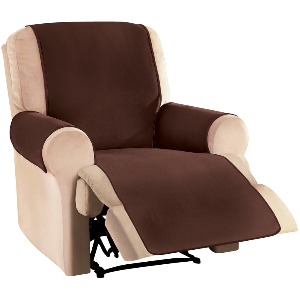 Waterproof Reversible Fleece Furniture Protector Cover, Recliner