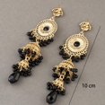 thumbnail image 6 of Bollywood Jhumka Jhumki Earring for Women Long Tassel Earring Traditional Bohemian Earring Dangle Drop Cubic Zirconia Oxidized Dangling Boho Beads Bell Vintage Ethnic Gypsy Indian Jewelry Gift, 6 of 12