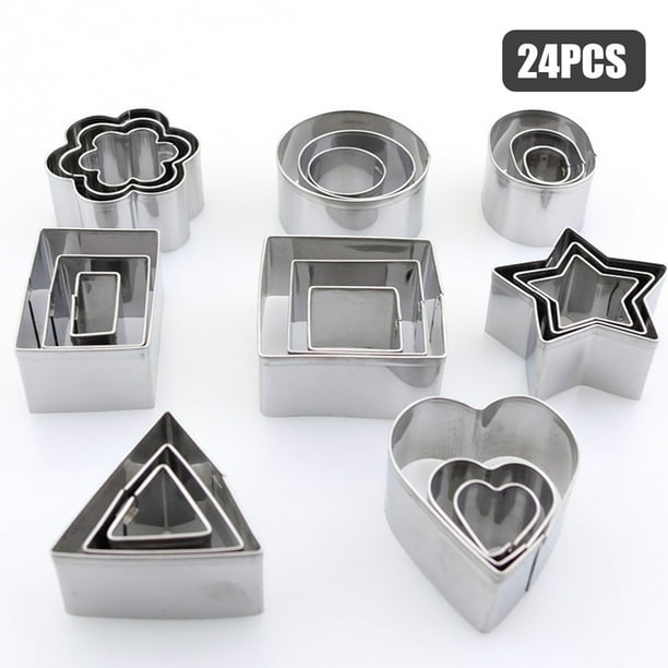 Emporte-pièces Pâtisserie Biscuit Cutters, 5pcs Métal Acier