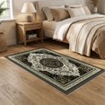thumbnail image 2 of ODIKA Scrolls Frame Scroll Border Boho Vintage Snake Forest Botanical Playful for Dining Room, Under Table, Home Office, Non-Slip Chair-Friendly, 2 of 7