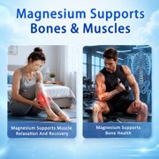 CARE GIFT Magnesium Complex 1000 mg Capsules, 8 Forms High Absorption Elemental Magnesium for Bone, Muscle & Sleep Support, Non-GMO Wellness Supplement for Men & Women, 120-Count
