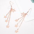 thumbnail image 4 of Boucles d'Oreilles Étoile Longue Pompon Mode Boucles d'Oreilles Pendentif pour Fille, 4 of 4