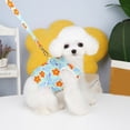 thumbnail image 4 of Breathable Pet Vest - Flexible, Anti-bite - Button Closure, Cotton Flower Print - Dog Leash Dress Up, 4 of 8