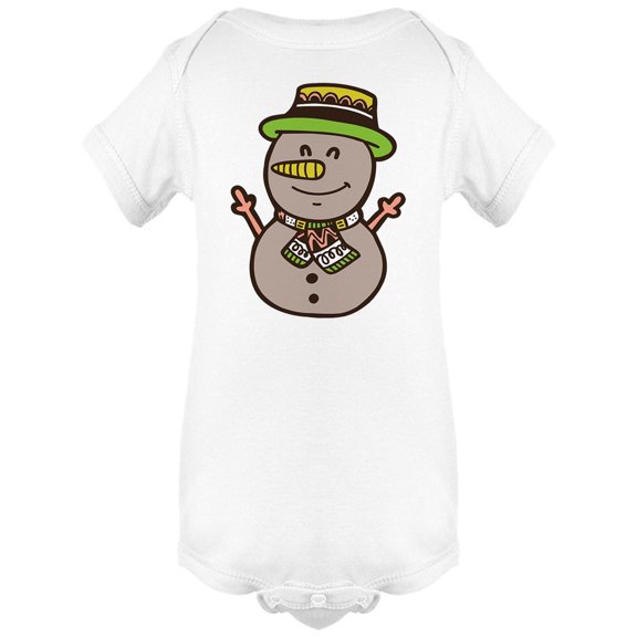 Vintage Snowman Bodysuit Infant -Image by Shutterstock, 6 Months