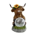 thumbnail image 2 of Adorno de estatua de las Tierras con luces solares, regalo, encantadora escultura de animal, lámpara de paisaje, accesorio para patio., 2 of 8