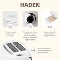 thumbnail image 3 of Haden 12 Cup Coffee Maker with 2 Slice Stainless Steel Bread Toaster, White, 3 of 10