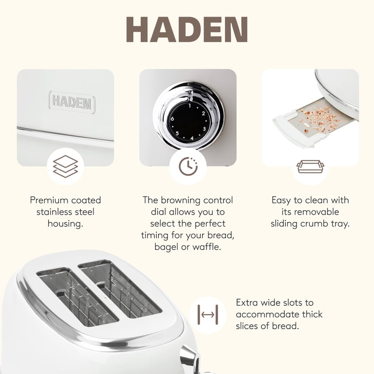 Haden Retro Combo Kitchen Appliances - 12 Cup Coffee Maker & 2