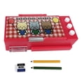 thumbnail image 2 of 1:12 Pen Box Model Dollhouse Simulation Collection Mini Stationery Organizer Case de Lápices Modelo de Juguete Train rojo, 2 of 8