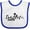 White and Royal, variant on Inktastic Seattle Skyline Boys or Girls Baby Bib