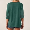 thumbnail image 4 of Godom Women's 2025 Fashion Tops 3/4 Length Sleeve Business Casual Blouses Summer Tees Shirts, 4 of 7