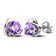 thumbnail image 4 of Pendientes elegantes de moda para niña, bonitos pendientes de plata con forma de corazón, joyería de moda, 4 of 6