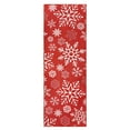 thumbnail image 2 of Runner Rug 2x8 Christmas Snowflake Pattern Low Pile Area Rug Xmas Washable Soft Non-Slip Accent Carpet for Entryway Laundry Room Bedroom, 2 of 7
