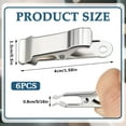 thumbnail image 2 of LQQBOX Metal Mini Clamps Mini Spring Clamp Crocodile Alligator Clips Silver Alligator Clips Wide for Work, Smooth Jaw (Silver,6 Pcs), 2 of 7
