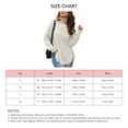 thumbnail image 5 of Mujeres suéter de punto manga larga split hem crewneck dobladillo curvado suelta otoño superior para invierno otoño, 5 of 5