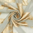 thumbnail image 3 of Leafy Vine Metallic Embroidered Chiffon Polyester Metallic 55 GSM 44/45 Inch Fabric By The Yard For Sewing Apparel & Décor - Sage 1 Yard, 3 of 4