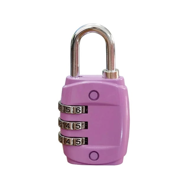 Candado de combinación de tres dígitos para equipaje, mochila, armario de gimnasio, cajón, diario, cerradura pequeña, cerradura de combinación de aleación de zinc