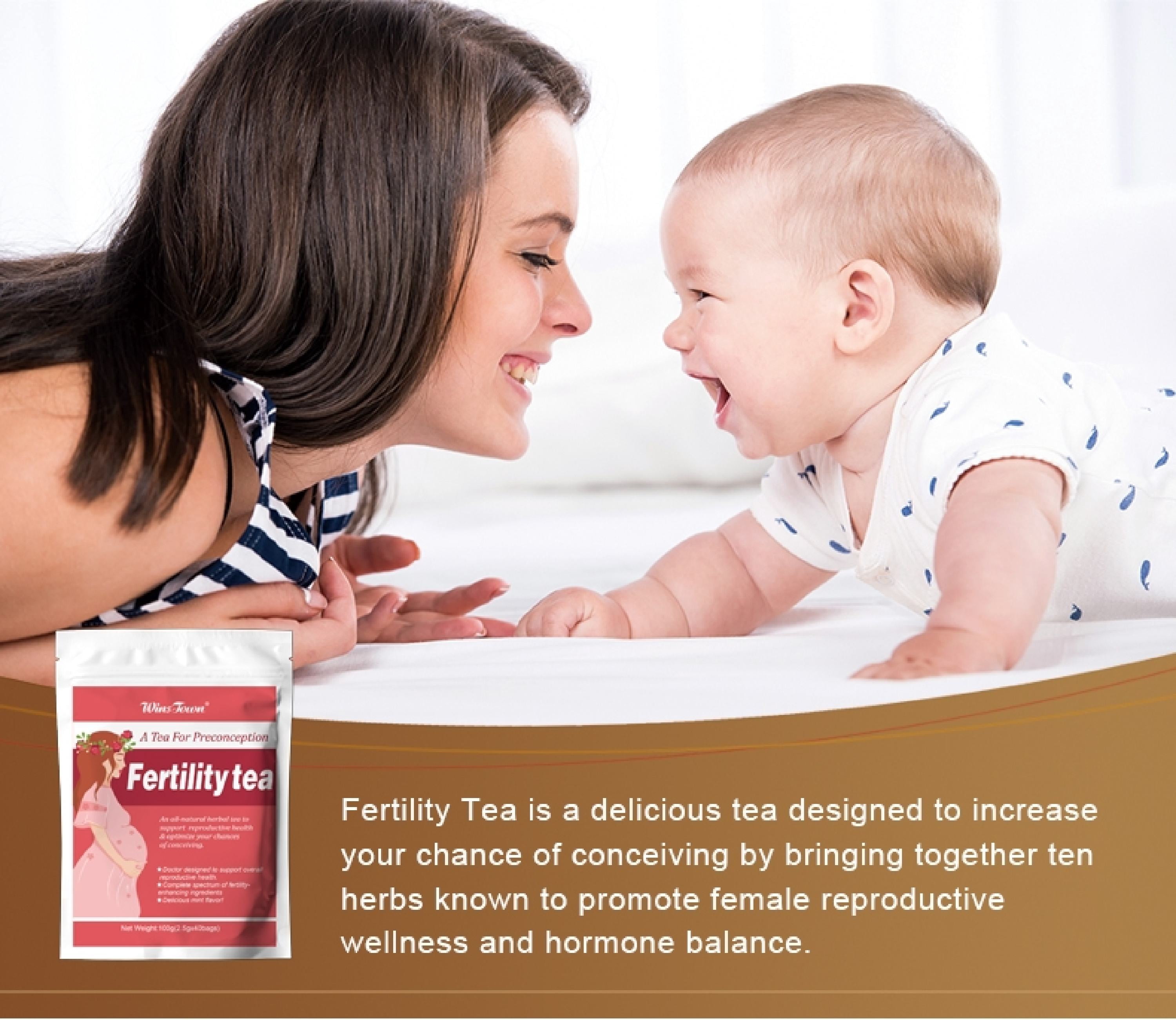 Preconception/Fertility Tea, Organic Mint flavored Tea 50 Bags. Free Shipping