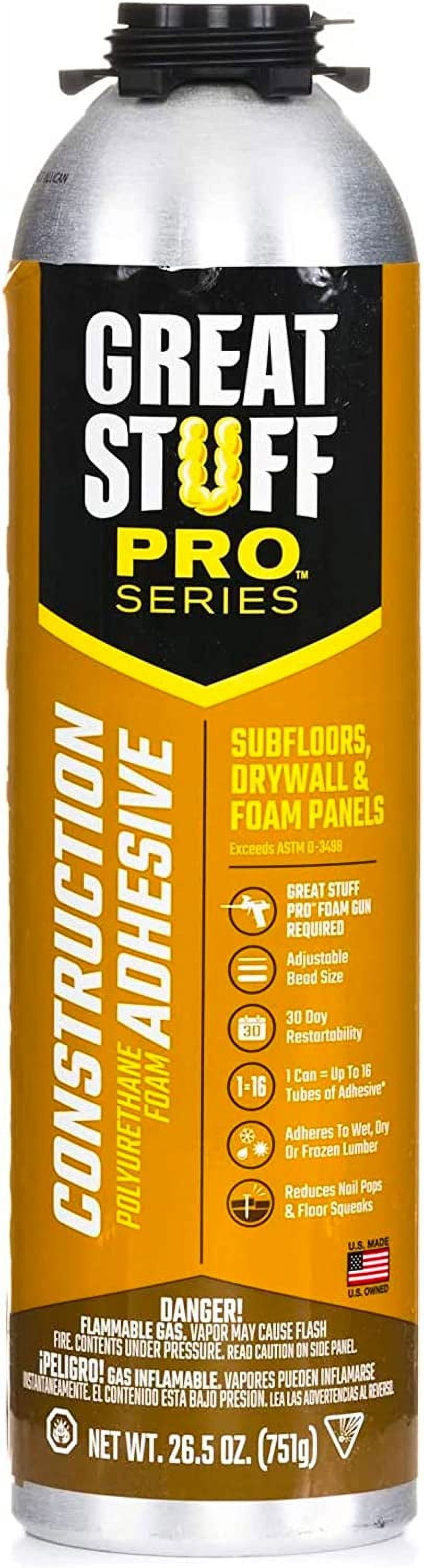Great Stuff Pro Series High Strength Polyurethane Ivory Industrial Grade Adhesive 26.5 oz