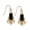 Black, variant on 1928 Jewelry Antique Inspired Black European Crystal Baguette Wire Drop Earrings