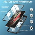thumbnail image 3 of for Samsung Galaxy S21 Ultra Case, 360 Full Body Rugged Case with Built-in Screen Protector Transparent Heavy Duty Shockproof Bumper Cover for Galaxy S21 Ultra 6.8" (Black), 3 of 13