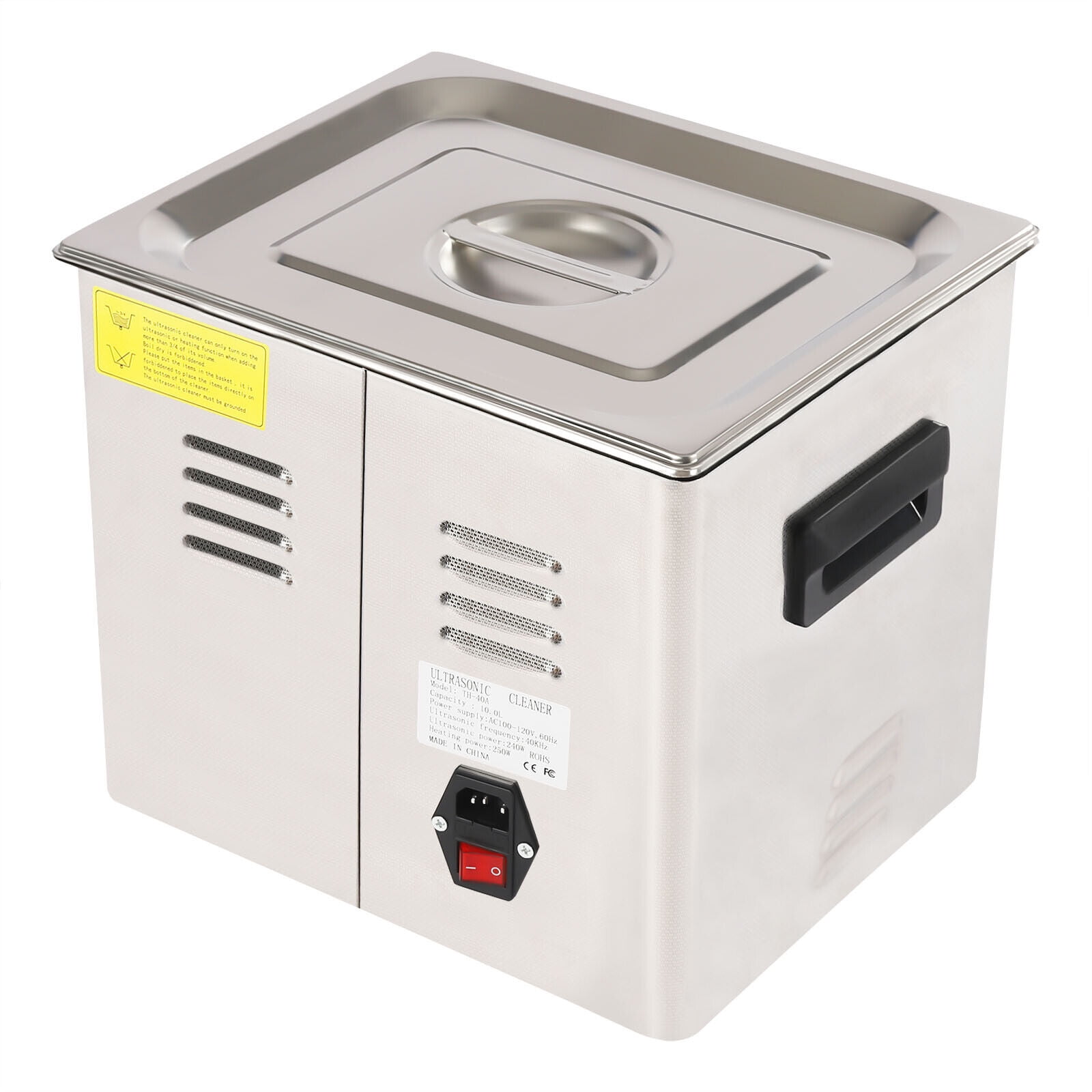 Commercial 10L 22L Ultrasonic Cleaner Industry Double Frequency Jewelry  Glasses 0-80℃/0-176℉ 