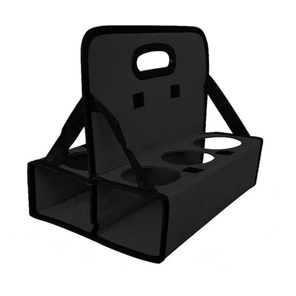 Cup Caddy Portable Drink Carrier or Cans Reusable,6-Cup Holder with Handle,for Delivery and Take Out